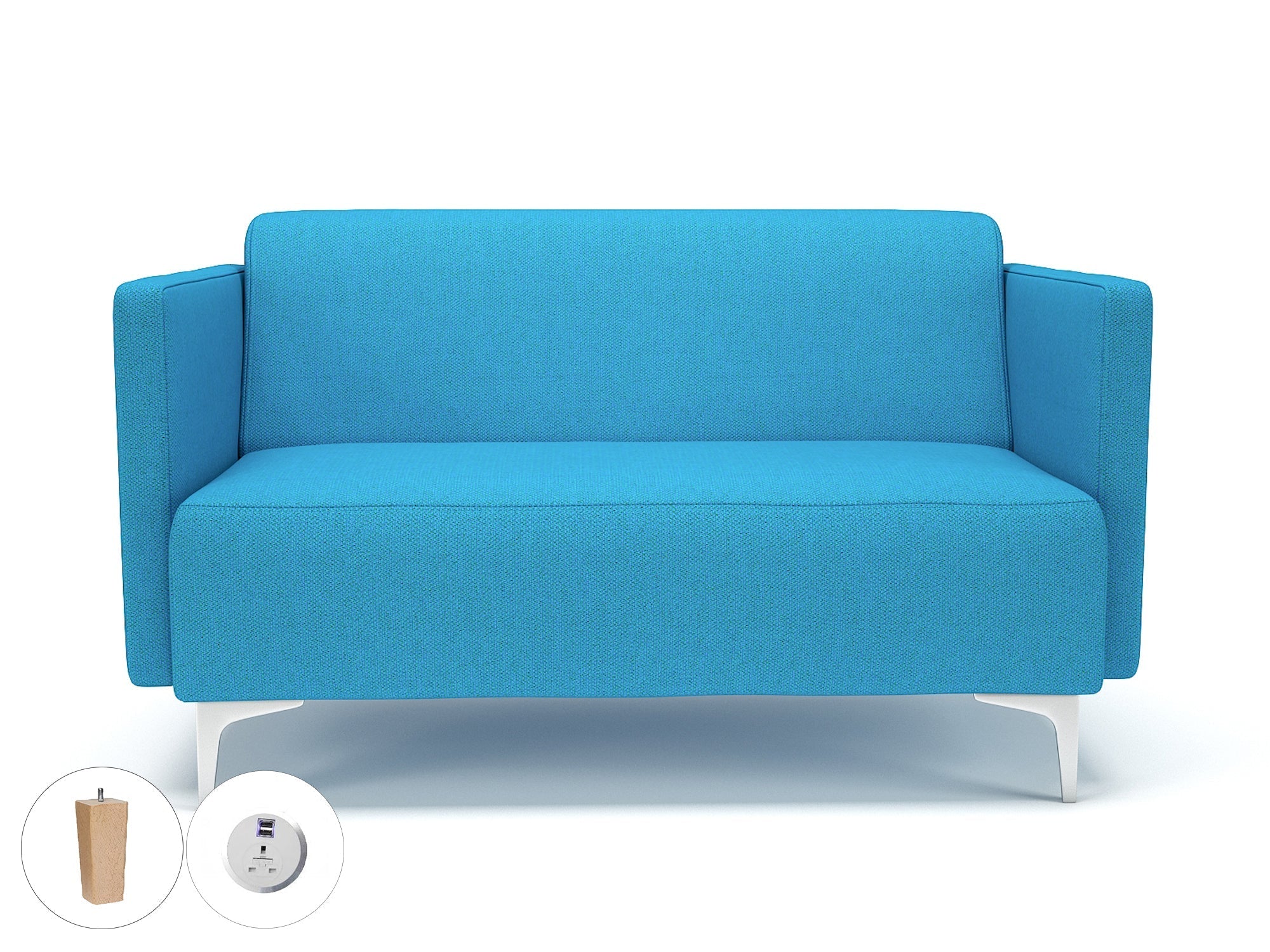 Office furniture napa-slim-arm-125cm-wide-sofa-in-camira-era-fabric-with-socket Dynamic  Light Wood Colour Period 