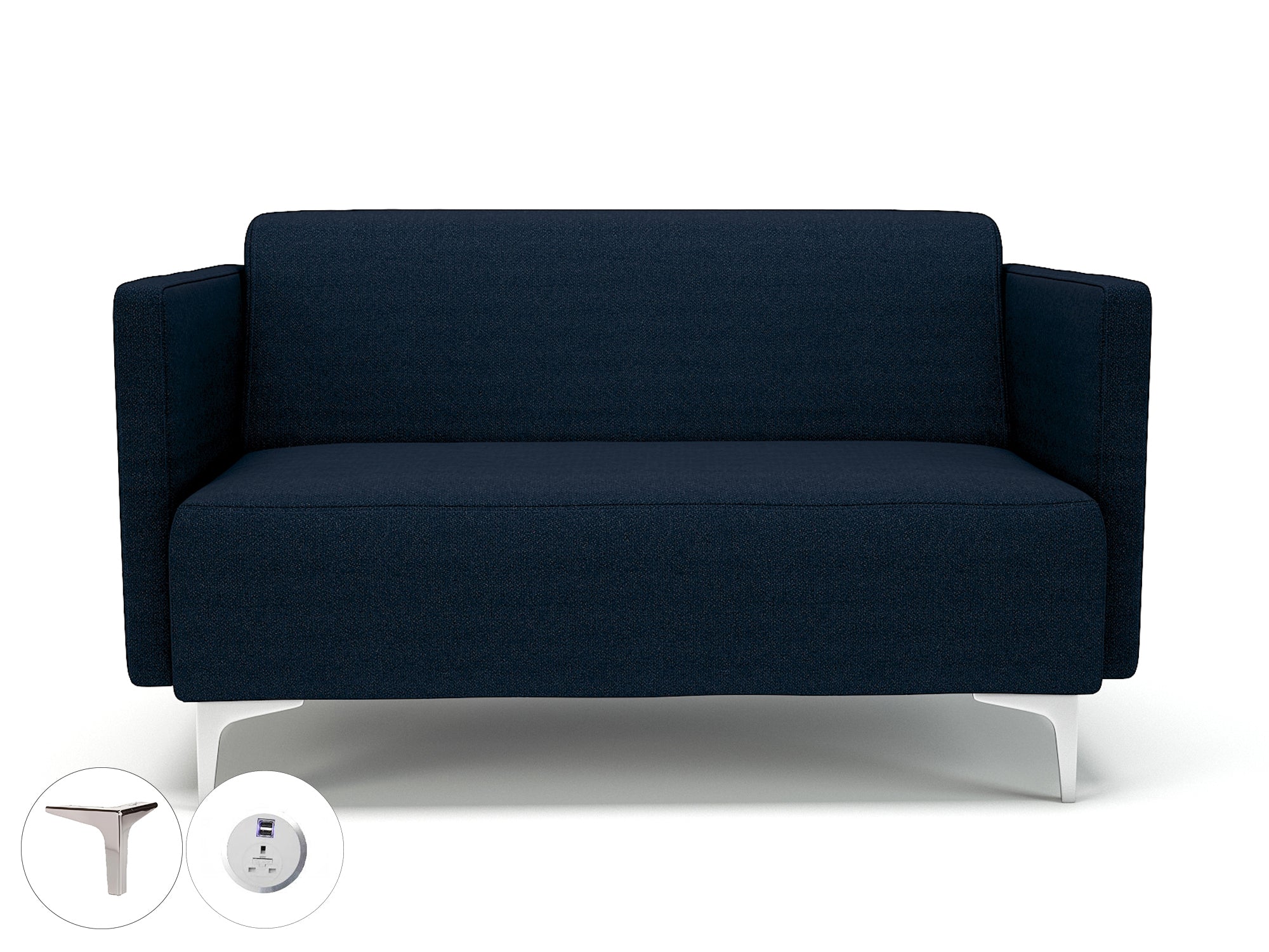 Office furniture napa-slim-arm-125cm-wide-sofa-in-camira-era-fabric-with-socket Dynamic  Ebony Wood Colour Present 
