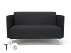 Office furniture napa-slim-arm-125cm-wide-sofa-in-warwick-dolly-fabric-with-socket Dynamic  Chrome Colour Linen 