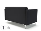 Office furniture napa-slim-arm-125cm-wide-sofa-in-warwick-dolly-fabric-with-socket Dynamic  Ebony Wood Colour Linen 