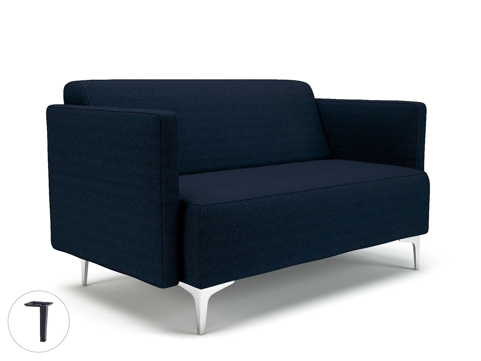 Office furniture napa-slim-arm-125cm-wide-sofa-in-camira-era-fabric Dynamic  Matt Black Colour Present 