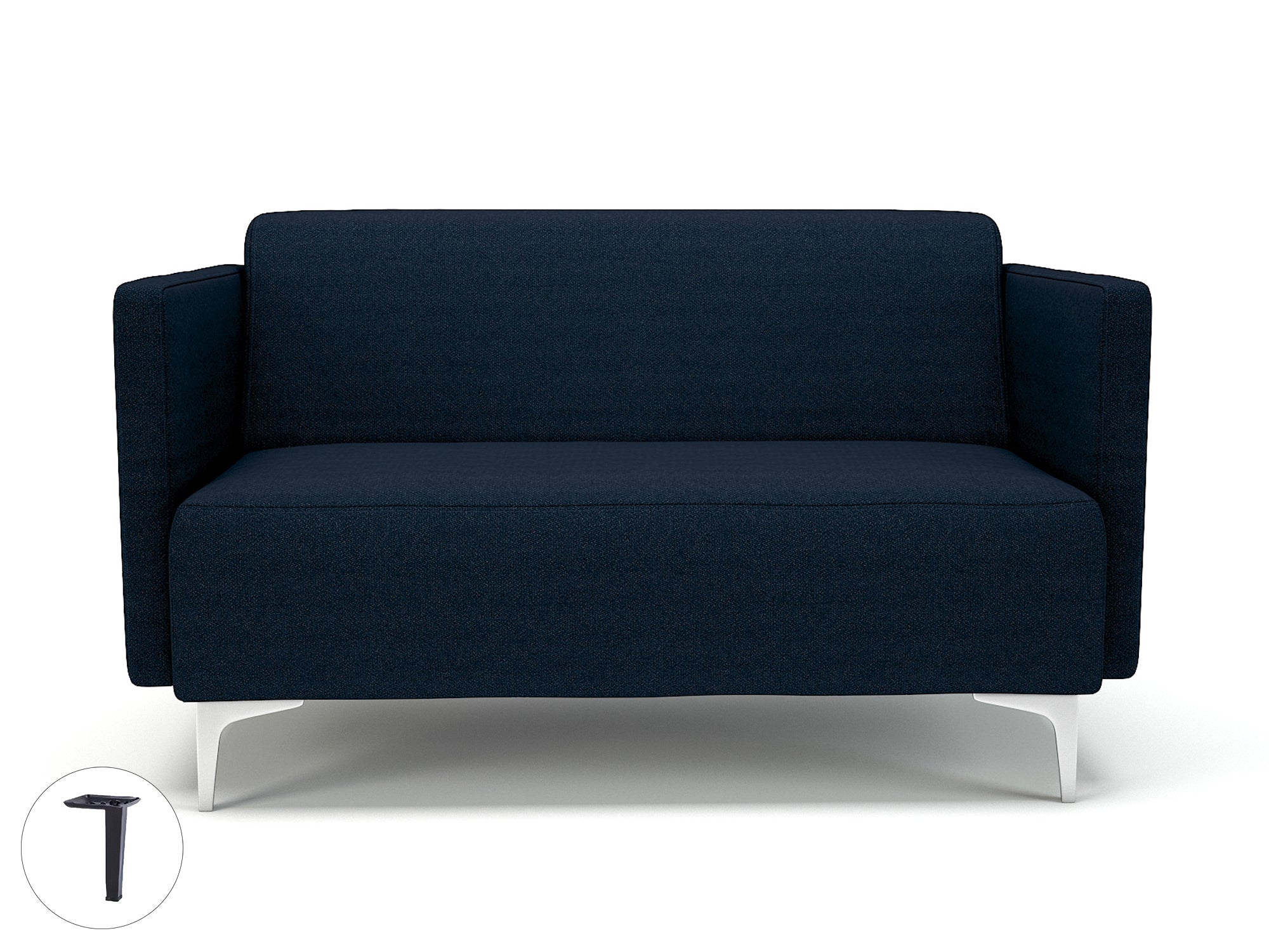 Office furniture napa-slim-arm-125cm-wide-sofa-in-camira-era-fabric Dynamic  Chrome Colour Prime 