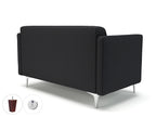 Office furniture napa-slim-arm-125cm-wide-sofa-in-warwick-dolly-fabric-with-socket Dynamic  Chrome Colour Marmalade 