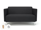 Office furniture napa-slim-arm-125cm-wide-sofa-in-warwick-dolly-fabric-with-socket Dynamic  Light Wood Colour Marmalade 