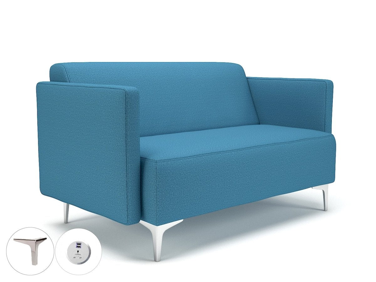 Office furniture napa-slim-arm-125cm-wide-sofa-in-warwick-dolly-fabric-with-socket Dynamic   Colour  