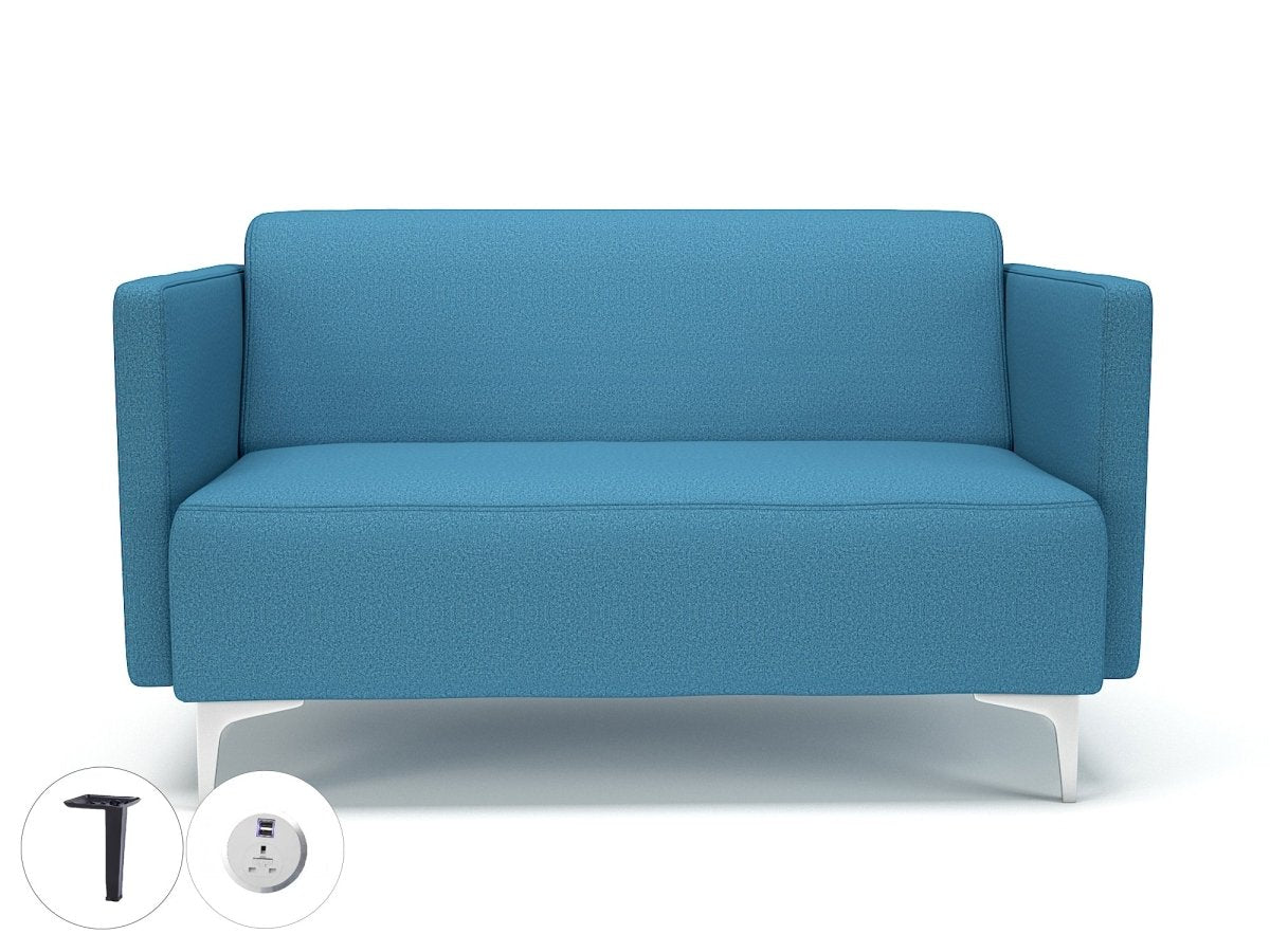 Office furniture napa-slim-arm-125cm-wide-sofa-in-warwick-dolly-fabric-with-socket Dynamic   Colour  