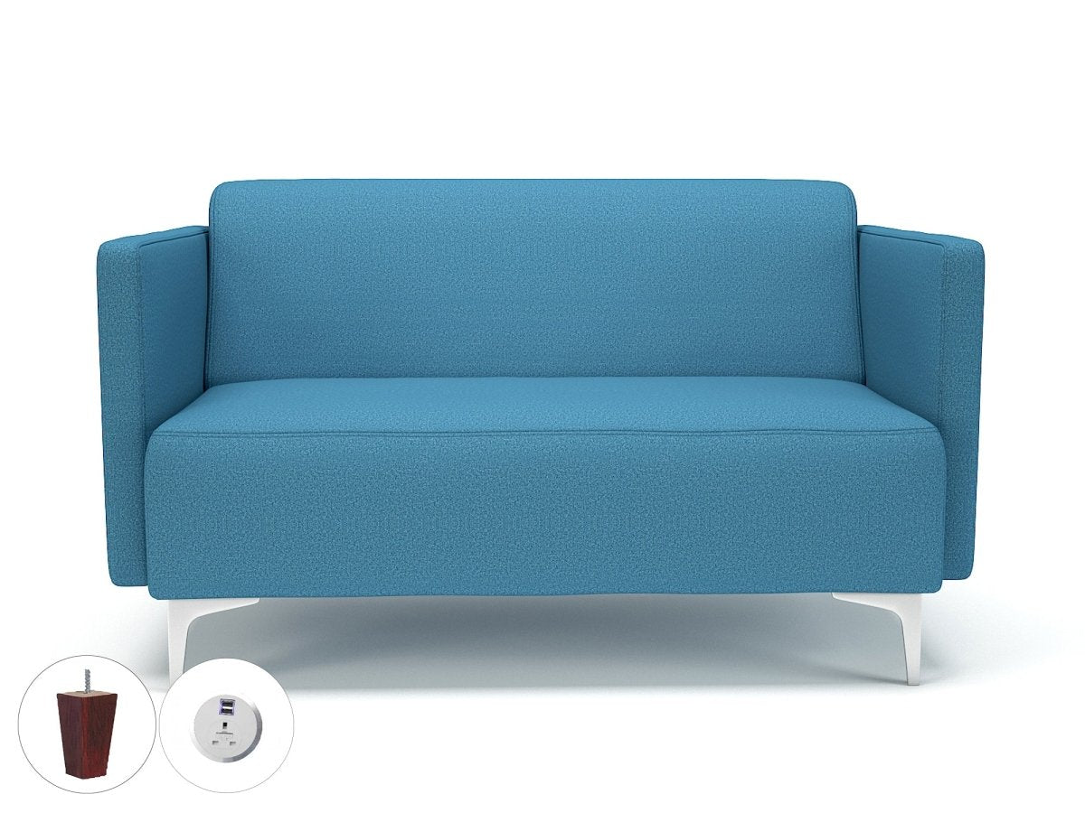 Office furniture napa-slim-arm-125cm-wide-sofa-in-warwick-dolly-fabric-with-socket Dynamic   Colour  
