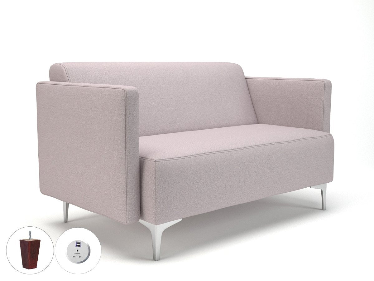 Office furniture napa-slim-arm-125cm-wide-sofa-in-warwick-dolly-fabric-with-socket Dynamic   Colour  