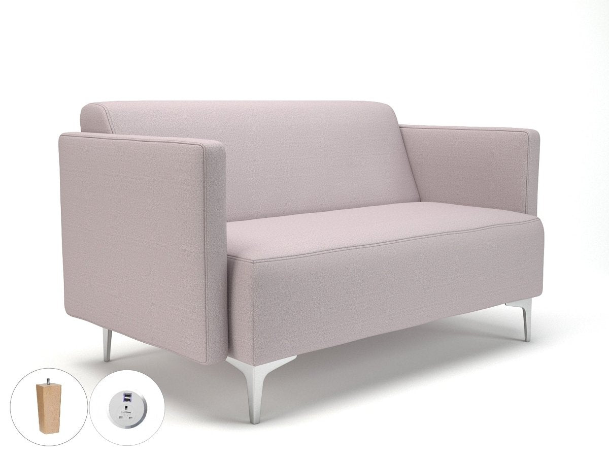 Office furniture napa-slim-arm-125cm-wide-sofa-in-warwick-dolly-fabric-with-socket Dynamic   Colour  