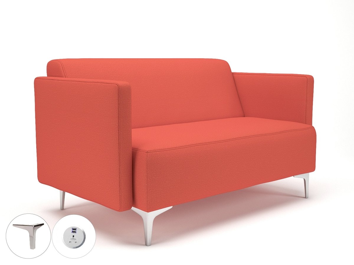 Office furniture napa-slim-arm-125cm-wide-sofa-in-warwick-dolly-fabric-with-socket Dynamic   Colour  