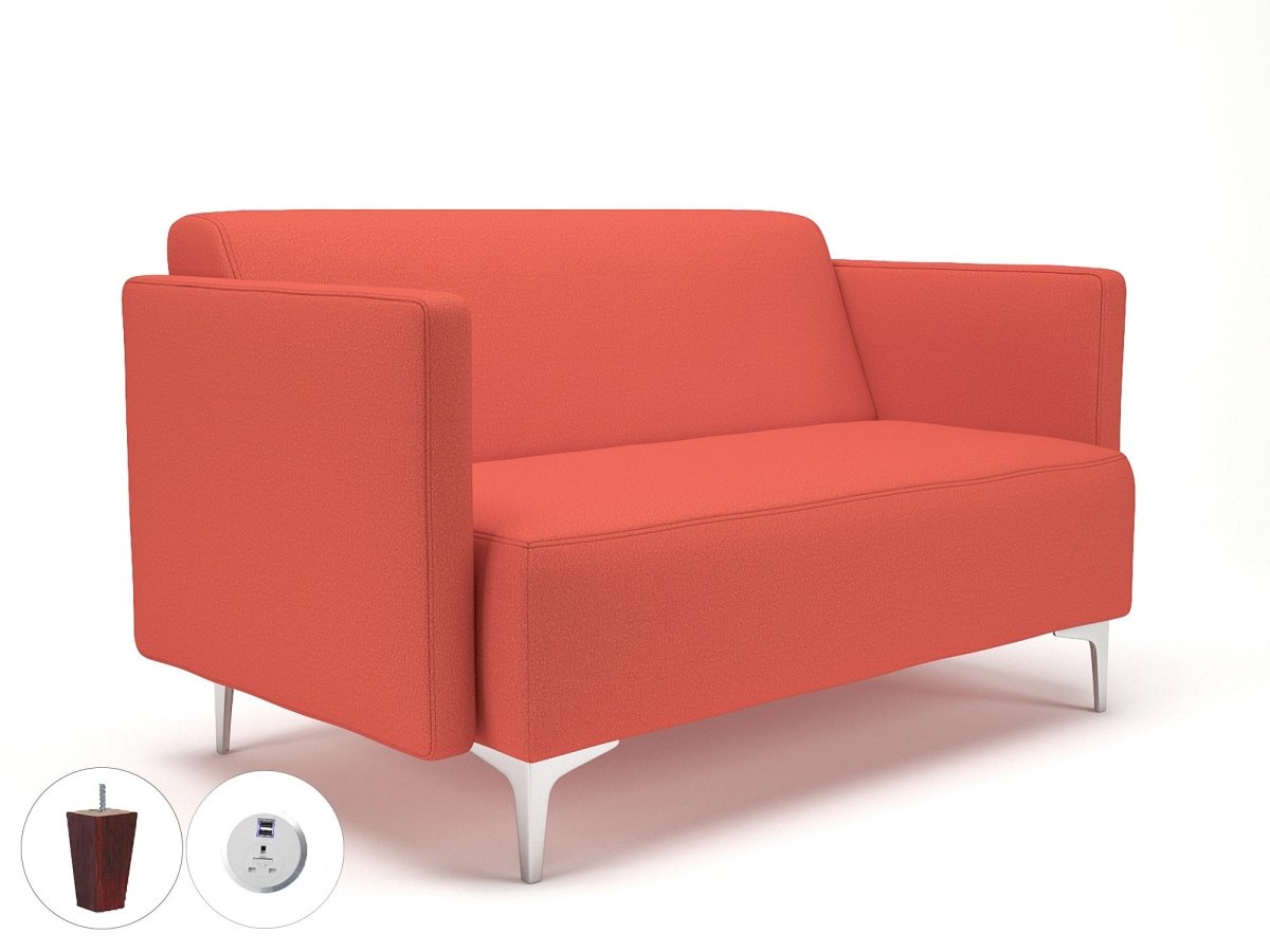 Office furniture napa-slim-arm-125cm-wide-sofa-in-warwick-dolly-fabric-with-socket Dynamic   Colour  