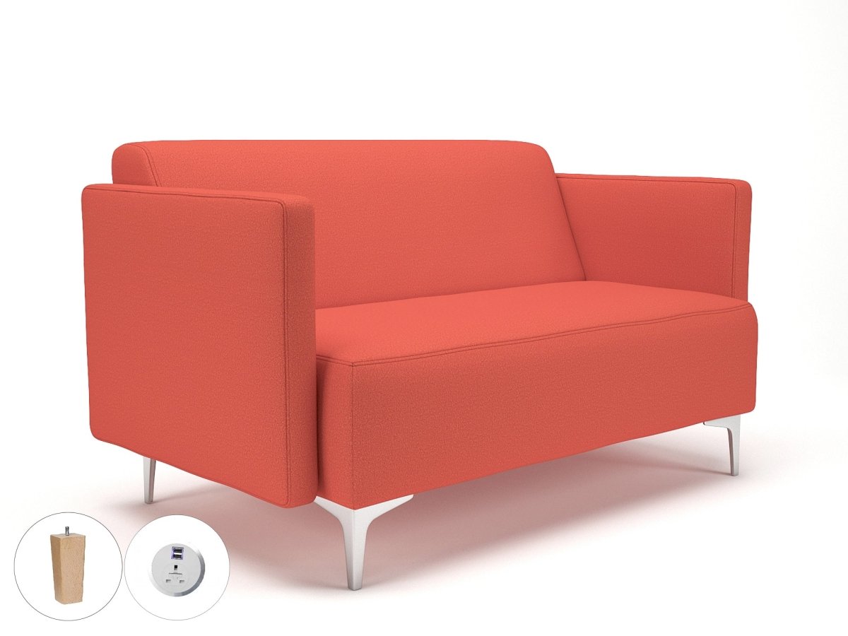 Office furniture napa-slim-arm-125cm-wide-sofa-in-warwick-dolly-fabric-with-socket Dynamic   Colour  