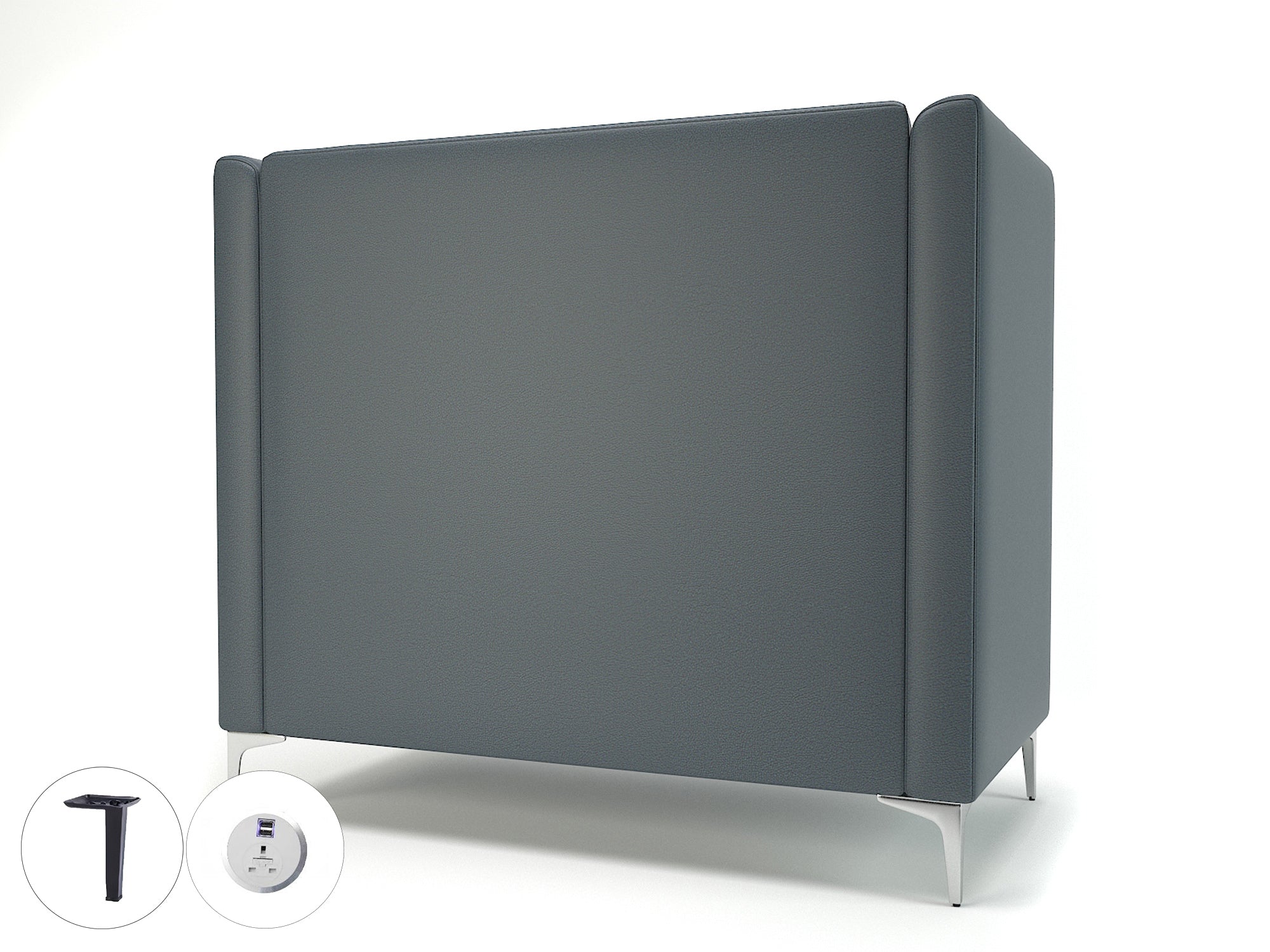 altus-128cm-wide-privacy-booth-in-cristina-marrone-ultima-faux-leather-with-socket Dynamic  Ebony Wood Colour Chalk 
