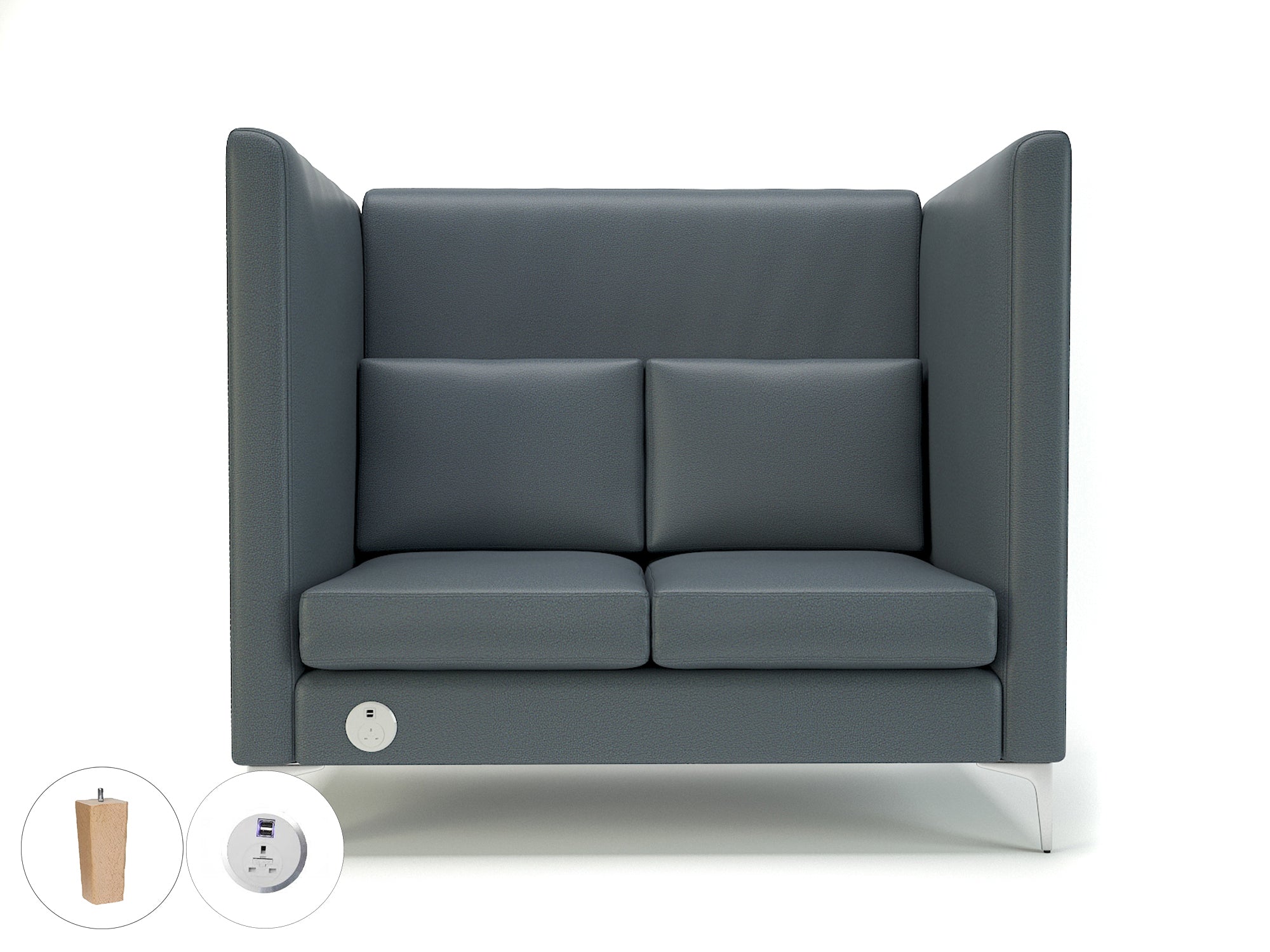 altus-128cm-wide-privacy-booth-in-cristina-marrone-ultima-faux-leather-with-socket Dynamic  Light Wood Colour Chilli 