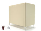 altus-128cm-wide-privacy-booth-in-cristina-marrone-ultima-faux-leather-with-socket Dynamic  Chrome Colour Steel 