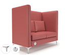 altus-128cm-wide-privacy-booth-in-cristina-marrone-ultima-faux-leather-with-socket Dynamic  Chrome Colour Taupe 
