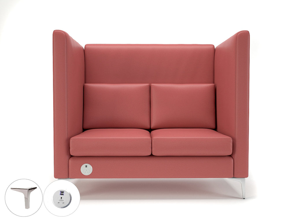 altus-128cm-wide-privacy-booth-in-cristina-marrone-ultima-faux-leather-with-socket Dynamic  Ebony Wood Colour Taupe 
