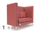 altus-128cm-wide-privacy-booth-in-cristina-marrone-ultima-faux-leather-with-socket Dynamic  Matt Black Colour Taupe 