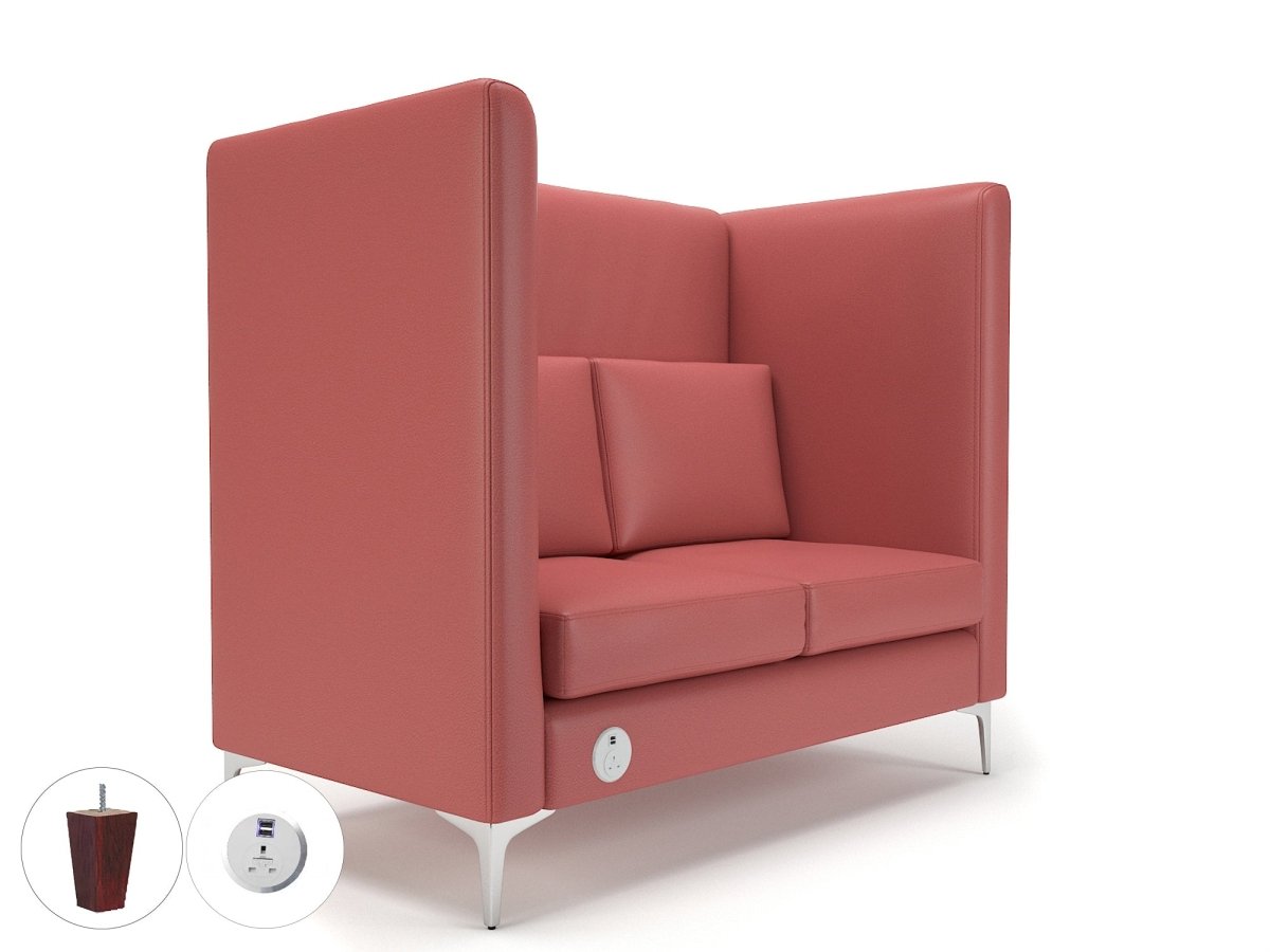 Office furniture altus-128cm-wide-privacy-booth-in-cristina-marrone-ultima-faux-leather-with-socket Dynamic   Colour  