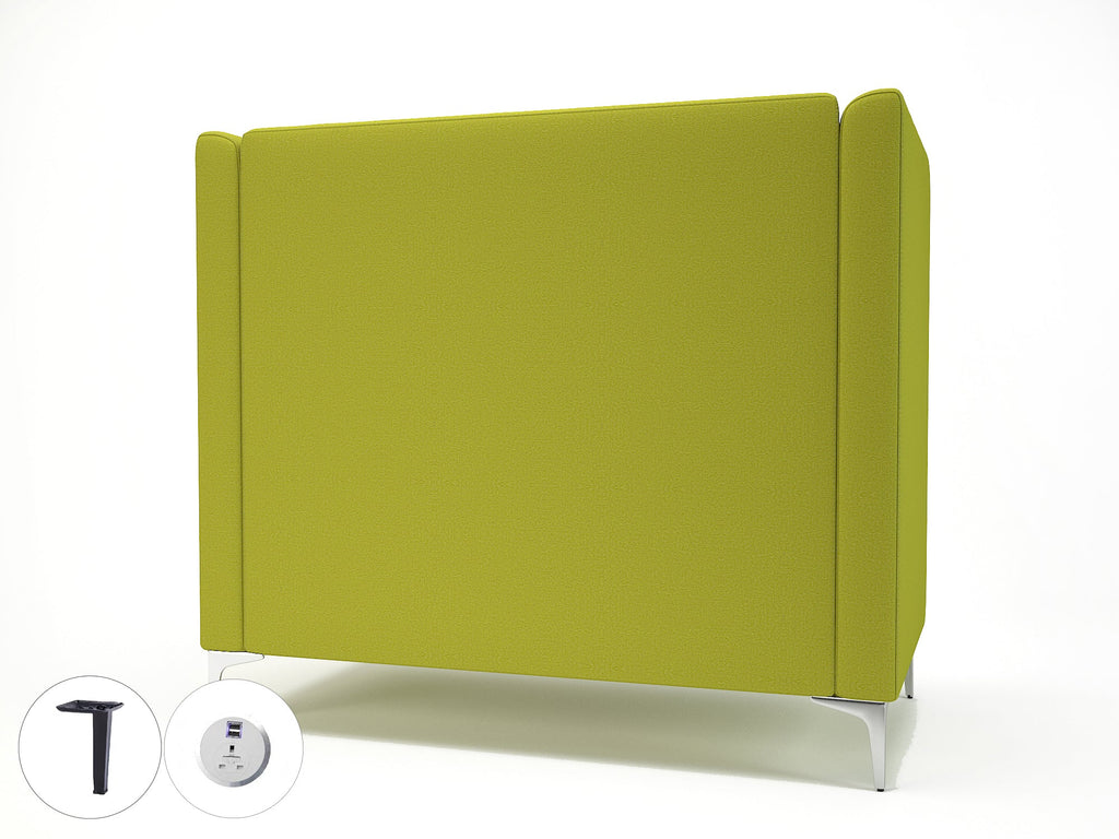 Office furniture altus-128cm-wide-privacy-booth-in-warwick-dolly-fabric-with-socket Dynamic  Light Wood Colour Denim 