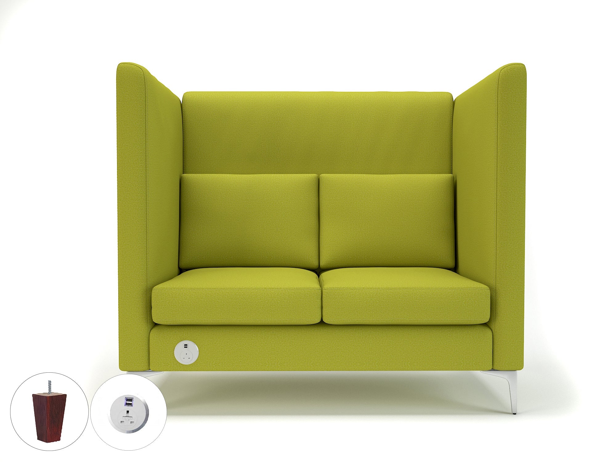 Office furniture altus-128cm-wide-privacy-booth-in-warwick-dolly-fabric-with-socket Dynamic  Ebony Wood Colour Ebony 