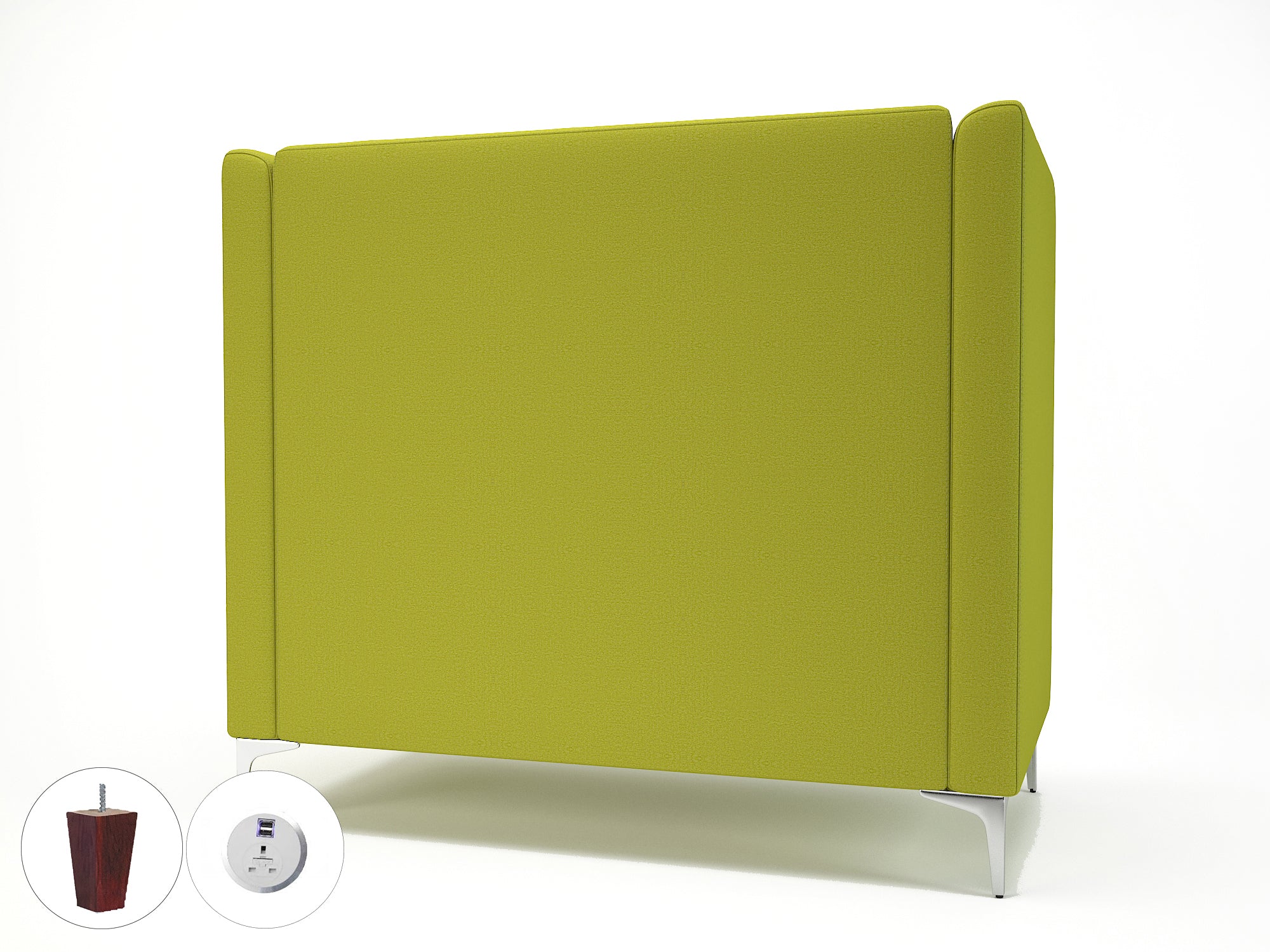 Office furniture altus-128cm-wide-privacy-booth-in-warwick-dolly-fabric-with-socket Dynamic  Light Wood Colour Ebony 