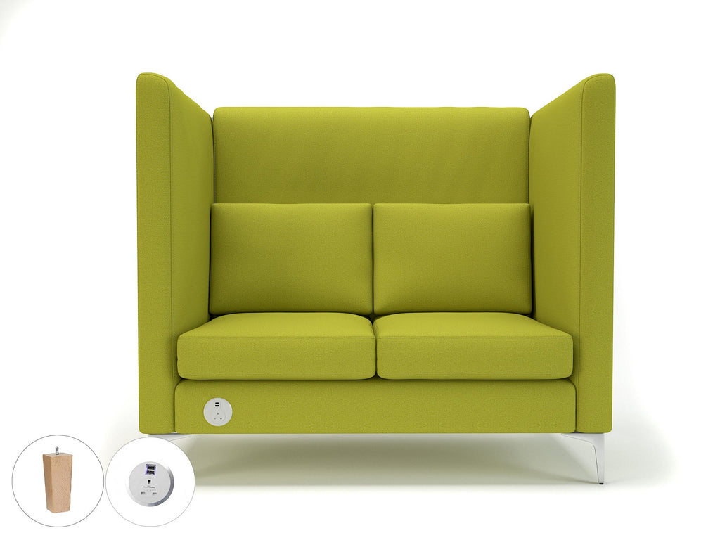 Office furniture altus-128cm-wide-privacy-booth-in-warwick-dolly-fabric-with-socket Dynamic  Ebony Wood Colour Lagoon 