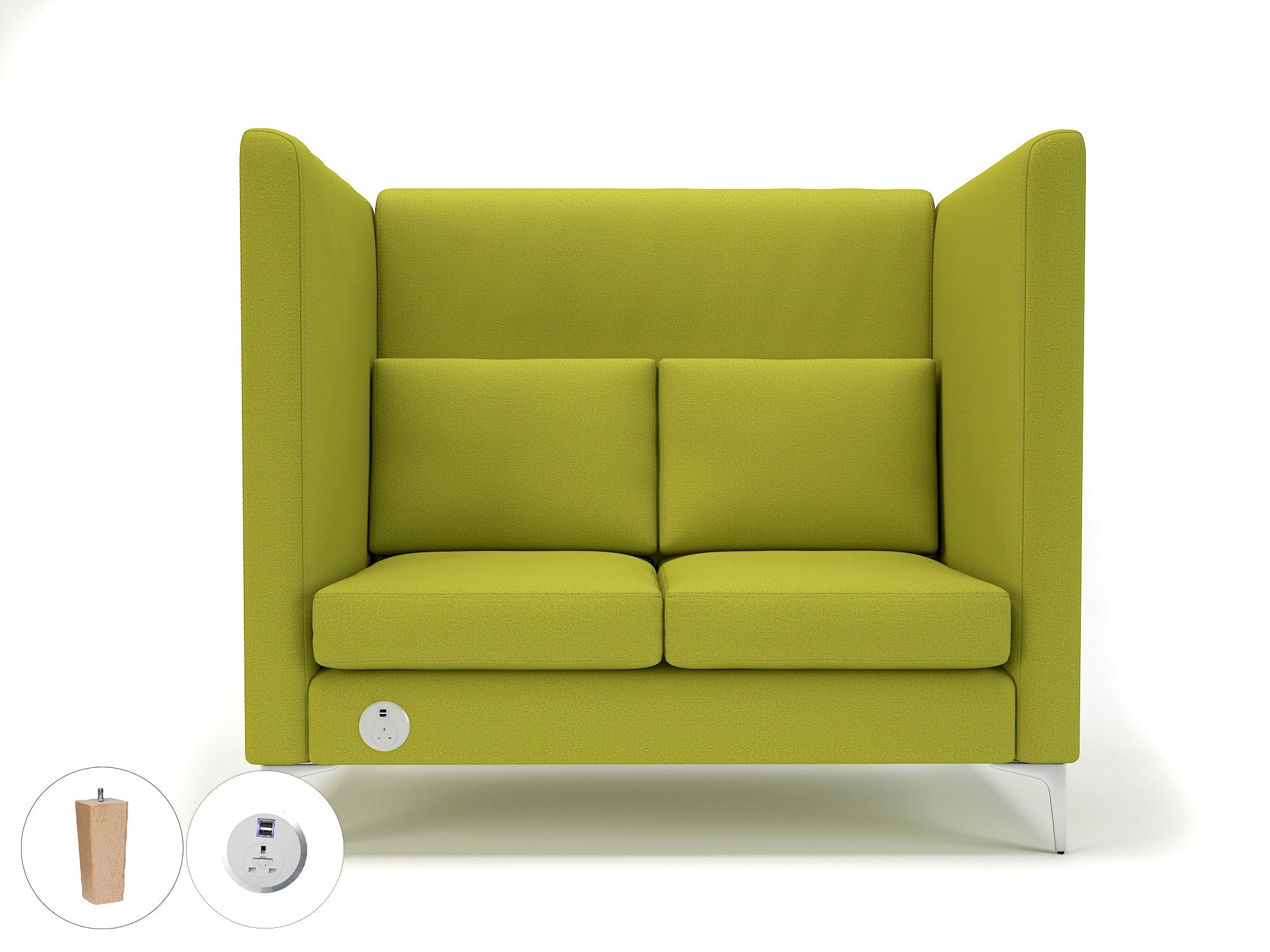 Office furniture altus-128cm-wide-privacy-booth-in-warwick-dolly-fabric-with-socket Dynamic  Ebony Wood Colour Lagoon 