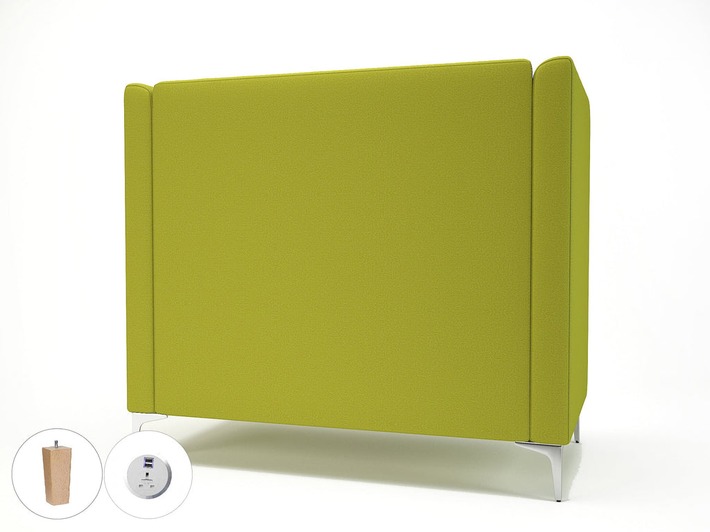 Office furniture altus-128cm-wide-privacy-booth-in-warwick-dolly-fabric-with-socket Dynamic  Light Wood Colour Lagoon 