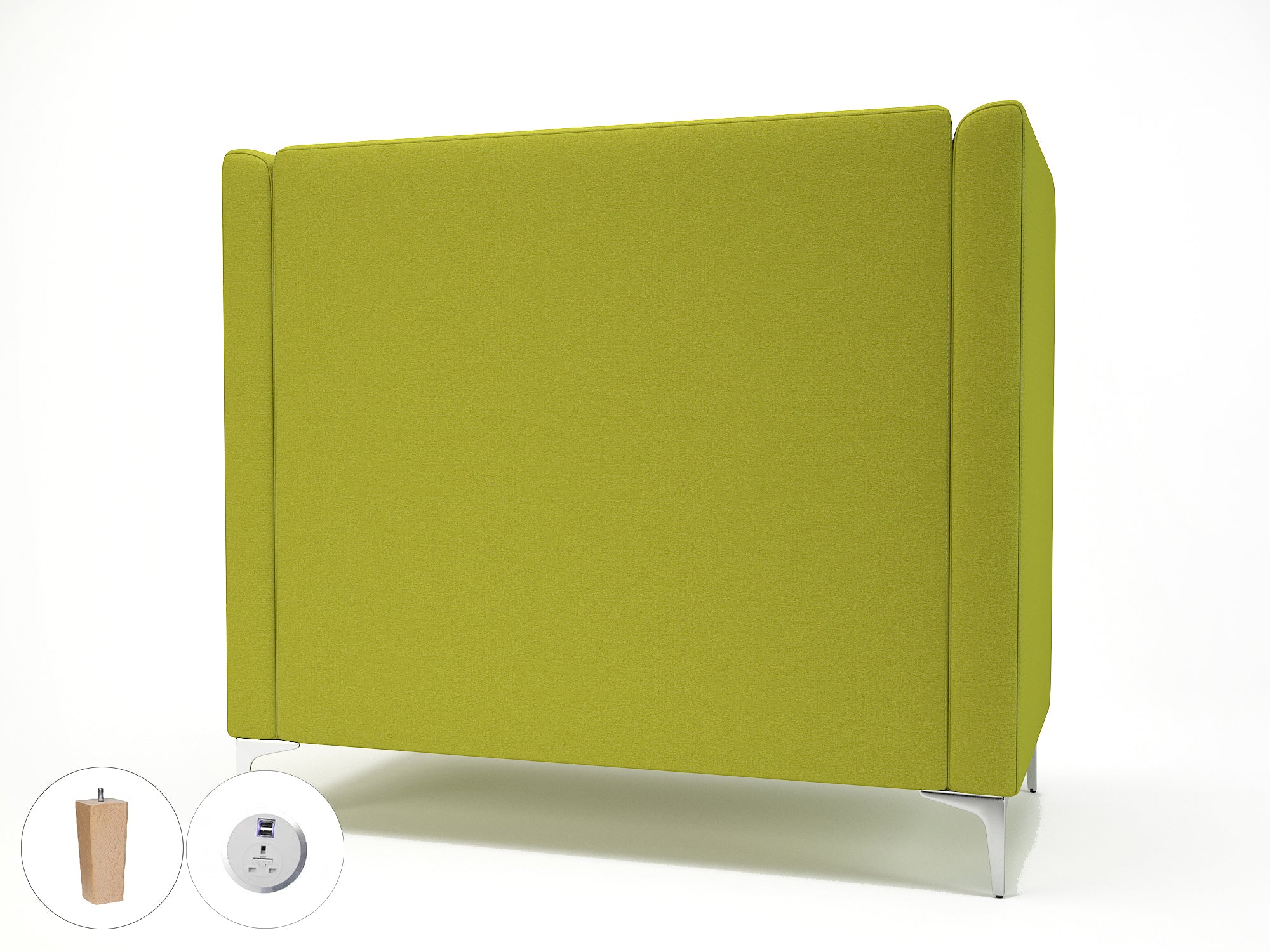 Office furniture altus-128cm-wide-privacy-booth-in-warwick-dolly-fabric-with-socket Dynamic  Light Wood Colour Lagoon 