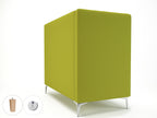 Office furniture altus-128cm-wide-privacy-booth-in-warwick-dolly-fabric-with-socket Dynamic  Matt Black Colour Lagoon 