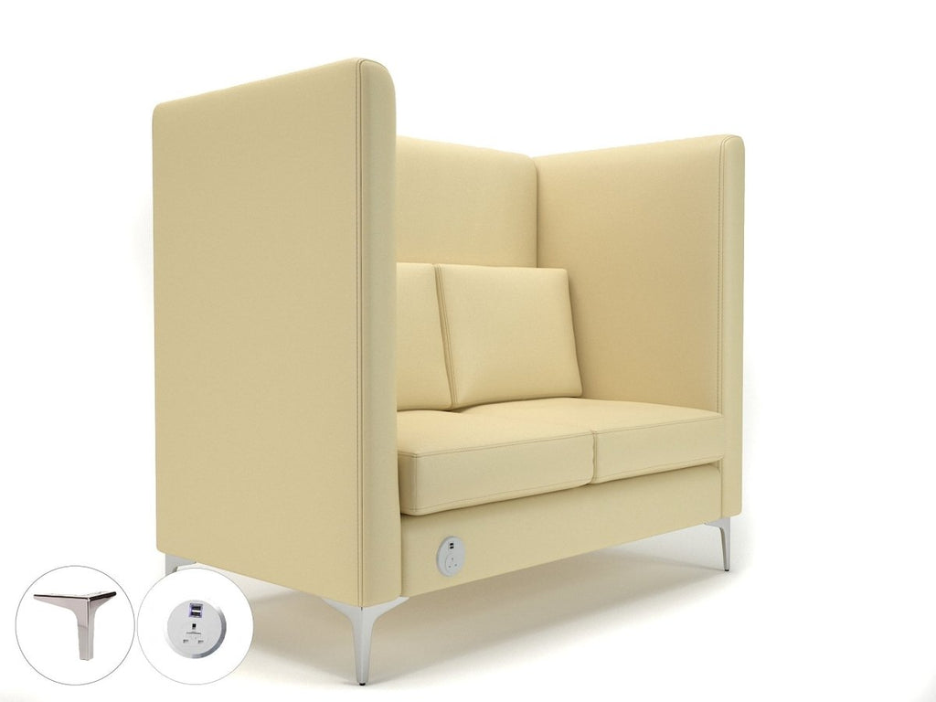 Office furniture altus-128cm-wide-privacy-booth-in-cristina-marrone-ultima-faux-leather-with-socket Dynamic   Colour  