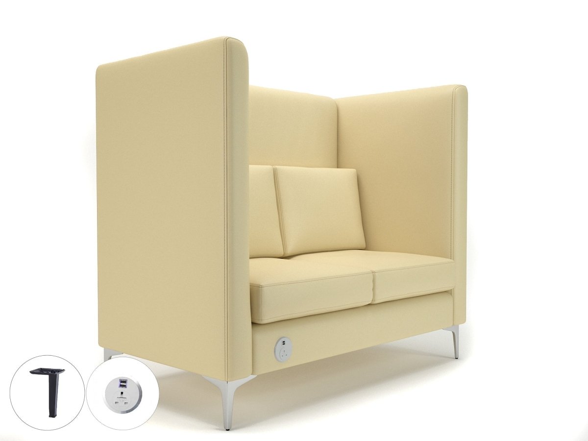 Office furniture altus-128cm-wide-privacy-booth-in-cristina-marrone-ultima-faux-leather-with-socket Dynamic   Colour  