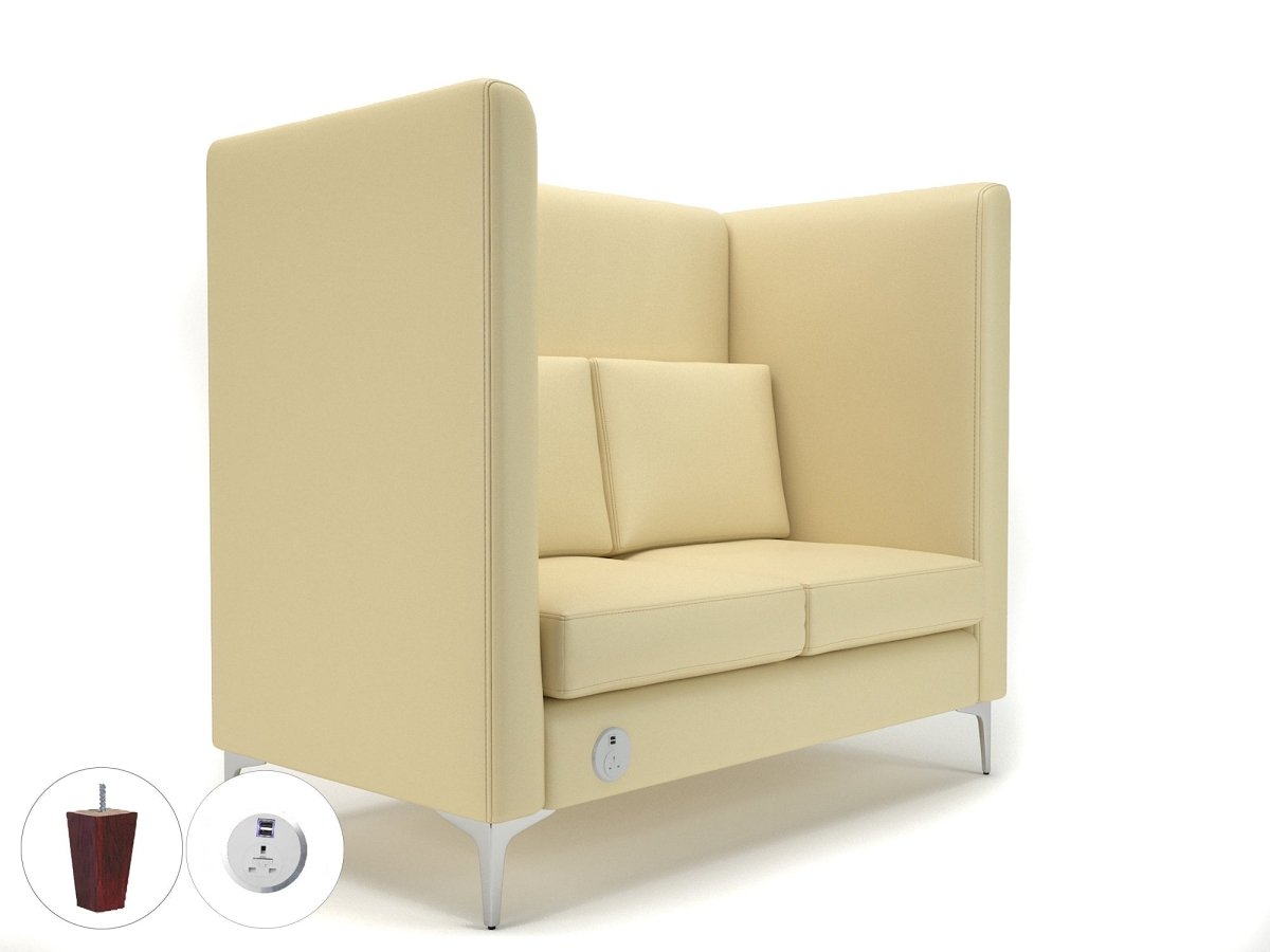 Office furniture altus-128cm-wide-privacy-booth-in-cristina-marrone-ultima-faux-leather-with-socket Dynamic   Colour  