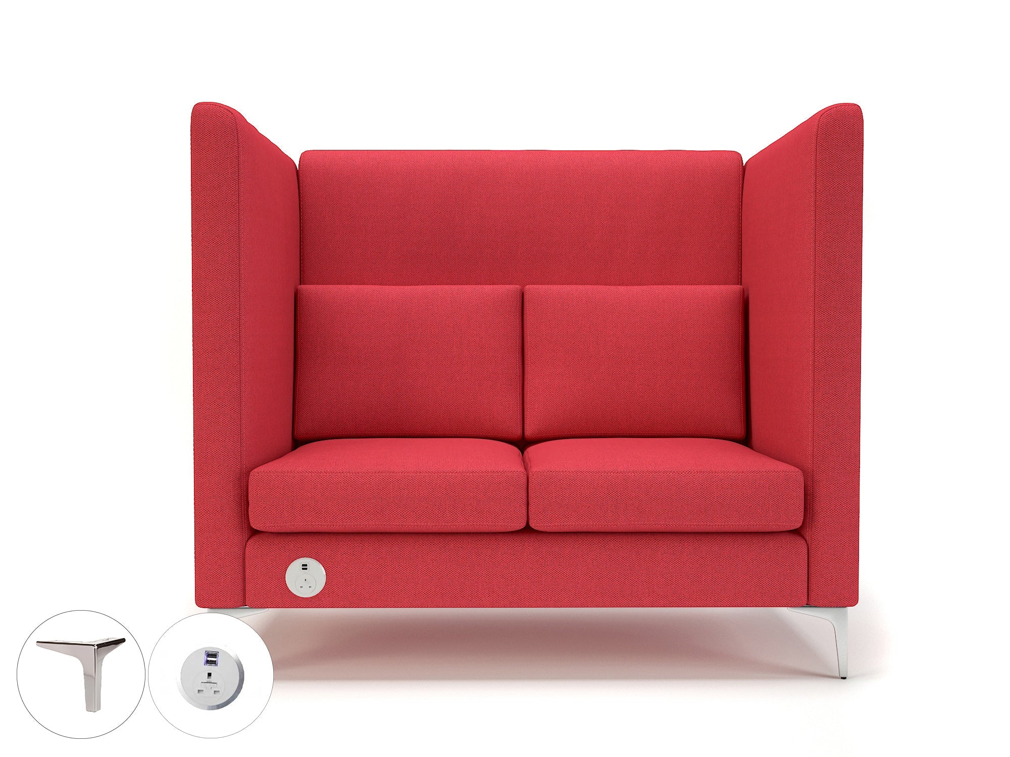 Office furniture altus-128cm-wide-privacy-booth-in-camira-era-fabric-with-socket Dynamic  Ebony Wood Colour Cycle 