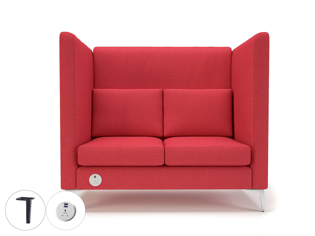 Office furniture altus-128cm-wide-privacy-booth-in-camira-era-fabric-with-socket Dynamic  Ebony Wood Colour Everlasting 
