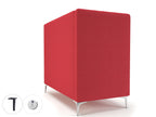 Office furniture altus-128cm-wide-privacy-booth-in-camira-era-fabric-with-socket Dynamic  Matt Black Colour Everlasting 