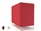 Office furniture altus-128cm-wide-privacy-booth-in-camira-era-fabric-with-socket Dynamic  Matt Black Colour Forward 