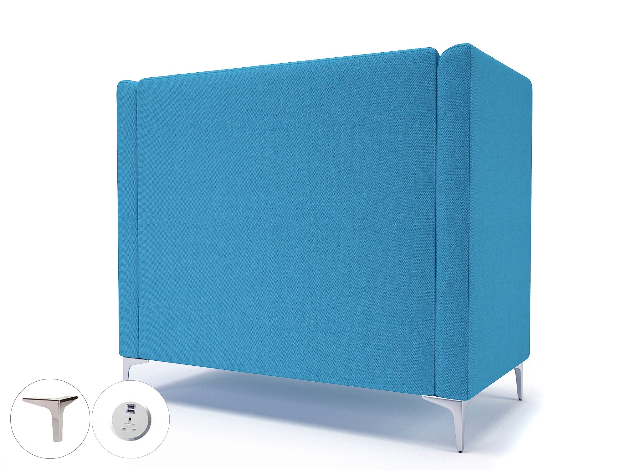 Office furniture altus-128cm-wide-privacy-booth-in-camira-era-fabric-with-socket Dynamic  Light Wood Colour Perennial 