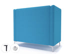 Office furniture altus-128cm-wide-privacy-booth-in-camira-era-fabric-with-socket Dynamic  Light Wood Colour Period 