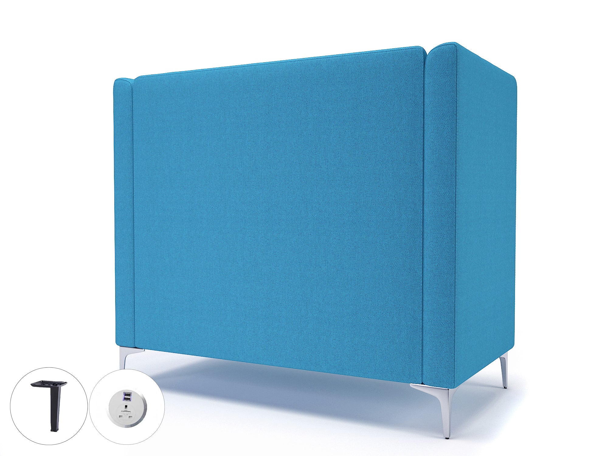 Office furniture altus-128cm-wide-privacy-booth-in-camira-era-fabric-with-socket Dynamic  Light Wood Colour Period 
