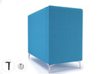 Office furniture altus-128cm-wide-privacy-booth-in-camira-era-fabric-with-socket Dynamic  Matt Black Colour Period 