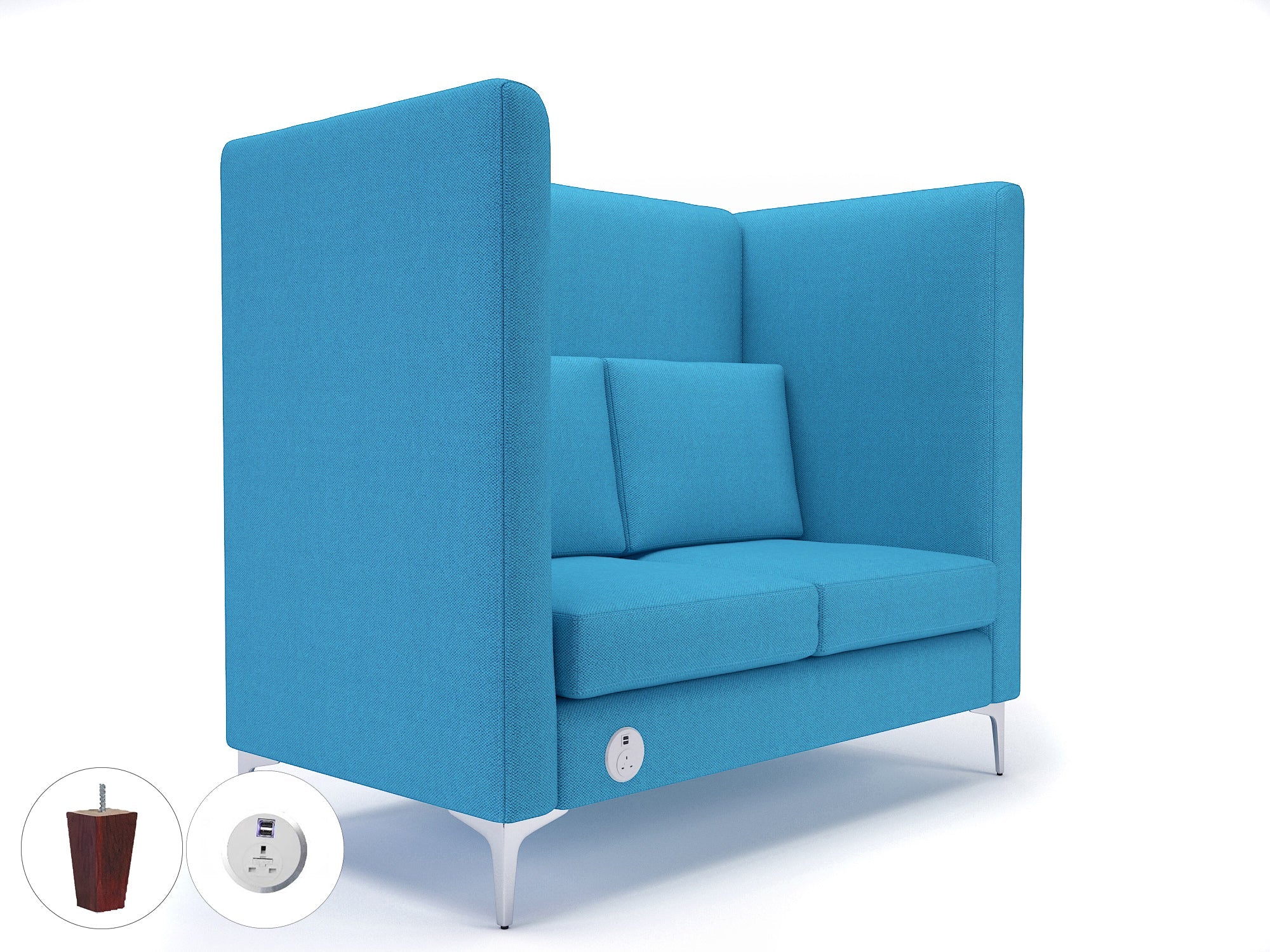 Office furniture altus-128cm-wide-privacy-booth-in-camira-era-fabric-with-socket Dynamic  Chrome Colour Present 