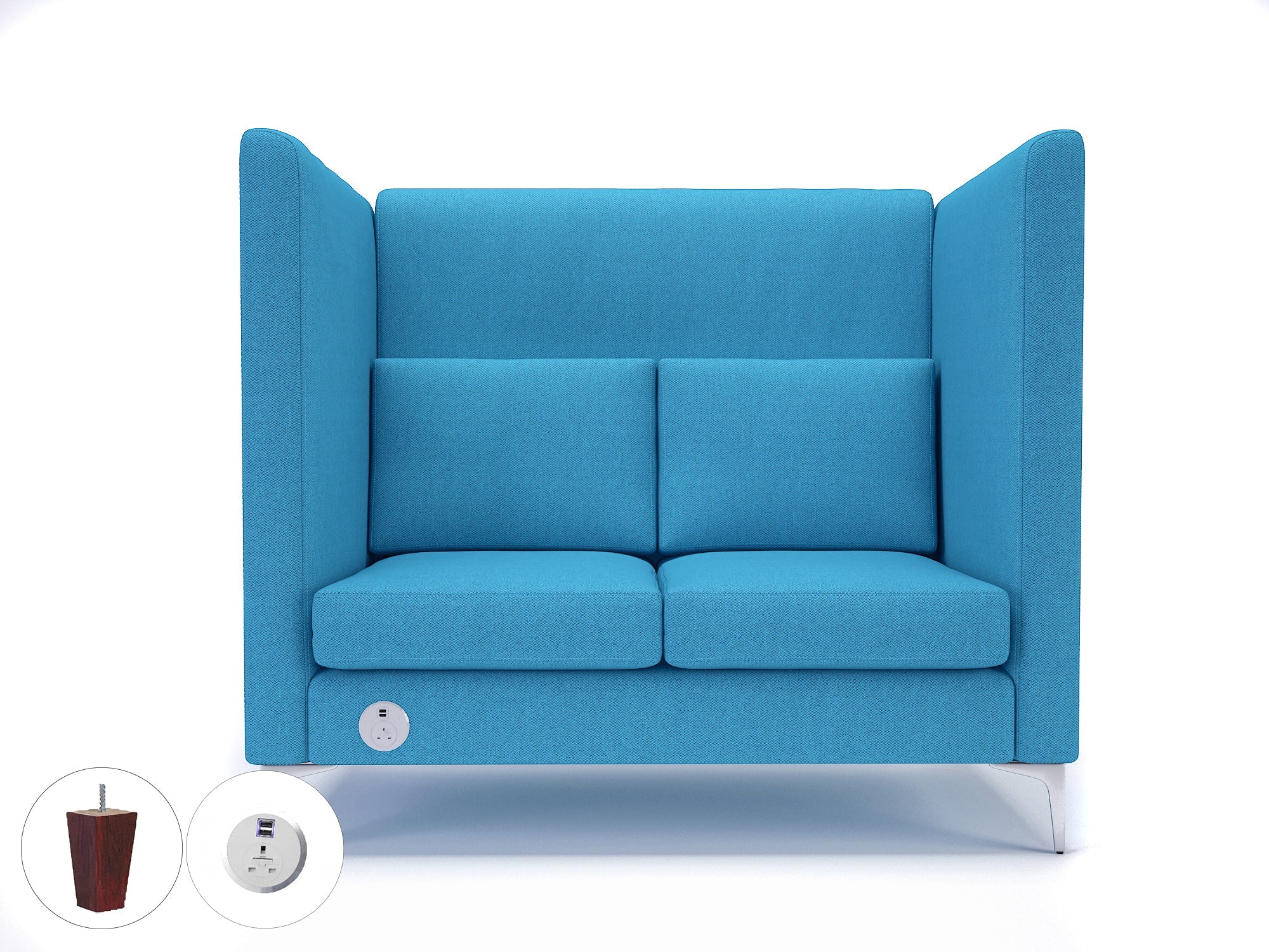 Office furniture altus-128cm-wide-privacy-booth-in-camira-era-fabric-with-socket Dynamic  Ebony Wood Colour Present 