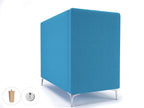 Office furniture altus-128cm-wide-privacy-booth-in-camira-era-fabric-with-socket Dynamic  Matt Black Colour Prime 