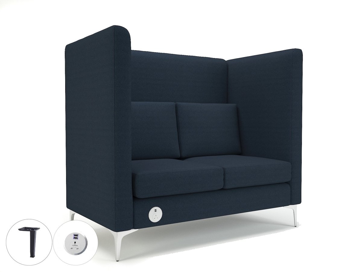 Office furniture altus-128cm-wide-privacy-booth-in-camira-era-fabric-with-socket Dynamic   Colour  