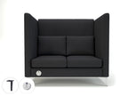 Office furniture altus-128cm-wide-privacy-booth-in-warwick-dolly-fabric-with-socket Dynamic  Chrome Colour Marmalade 