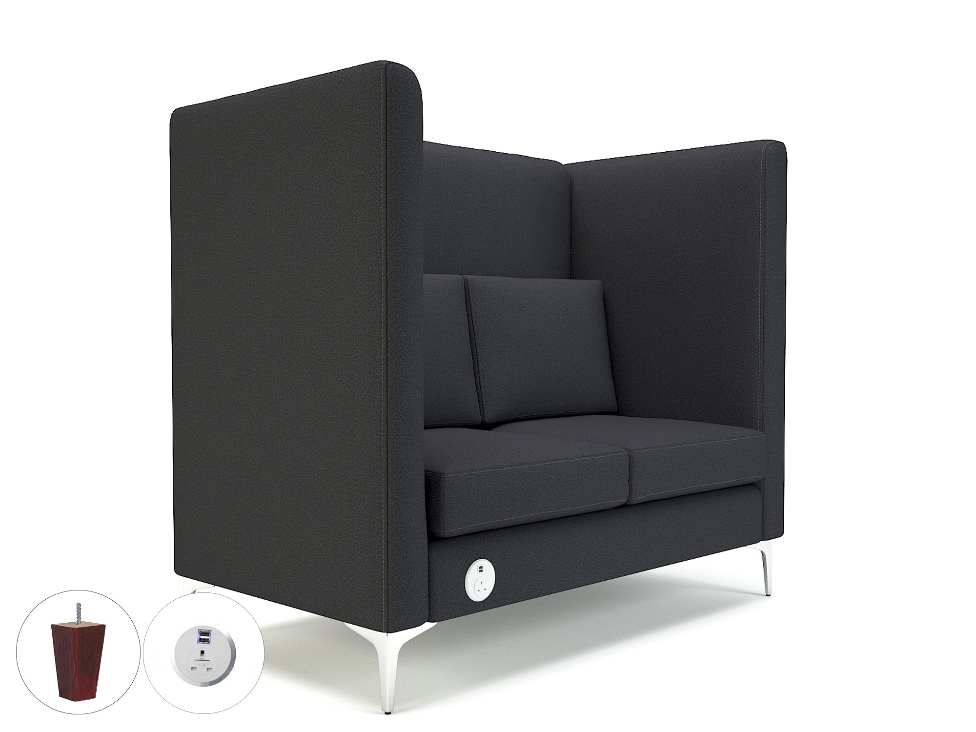 altus-128cm-wide-privacy-booth-in-warwick-dolly-fabric-with-socket Dynamic  Light Wood Colour Marmalade 