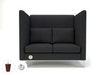 altus-128cm-wide-privacy-booth-in-warwick-dolly-fabric-with-socket Dynamic  Matt Black Colour Marmalade 