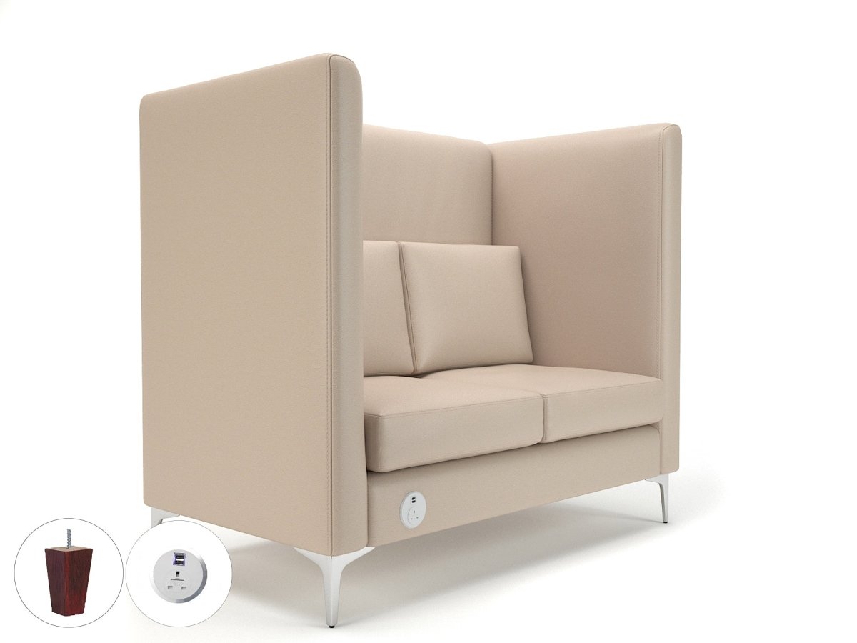 Office furniture altus-128cm-wide-privacy-booth-in-cristina-marrone-ultima-faux-leather-with-socket Dynamic   Colour  